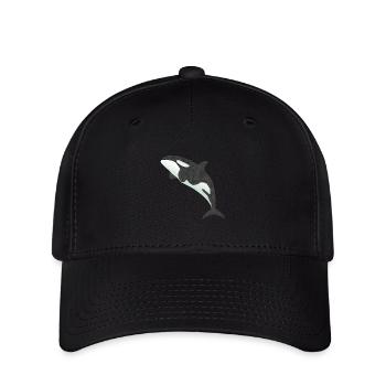 orca Wal - Flexfit Cap - Schwarz - Vorne