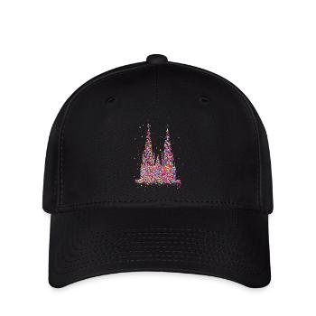 Kölner Dom, Konfetti - Flexfit Cap - Schwarz - Vorne