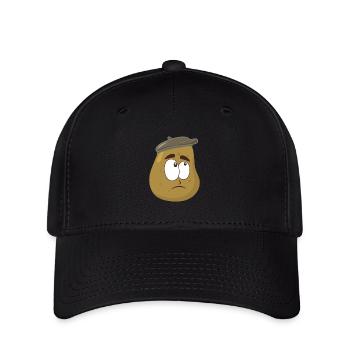 pomme de terre - Casquette Flexfit - noir - Devant