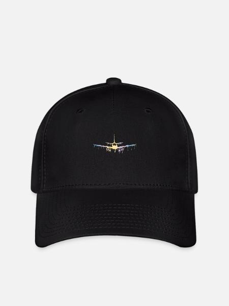 Flugzeug - Flexfit Cap - Schwarz