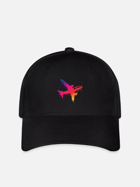 Avion - Casquette Flexfit - noir