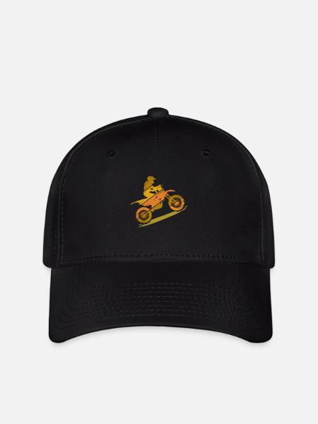 Motocross vintage - Flexfit Cap - Schwarz
