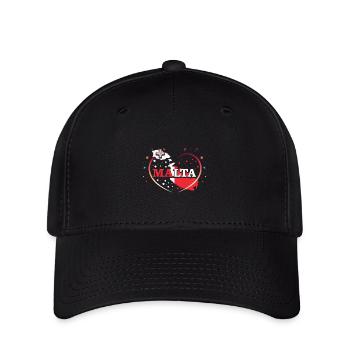 Malte - Casquette Flexfit - noir - Devant
