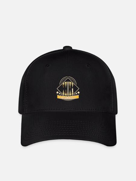 Backgammen Design - Flexfit Cap - Schwarz