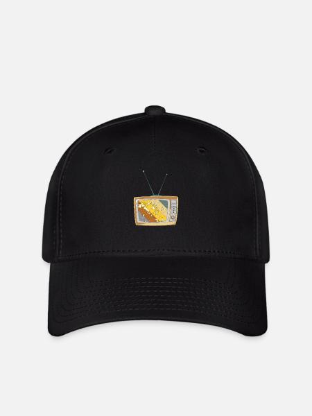 Retro TV - Flexfit Cap - Schwarz