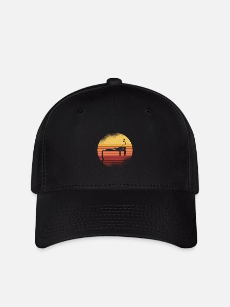 Schwarze Katze - Flexfit Cap - Schwarz