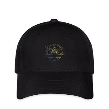 Kanu fahren - Flexfit Cap - Schwarz - Vorne