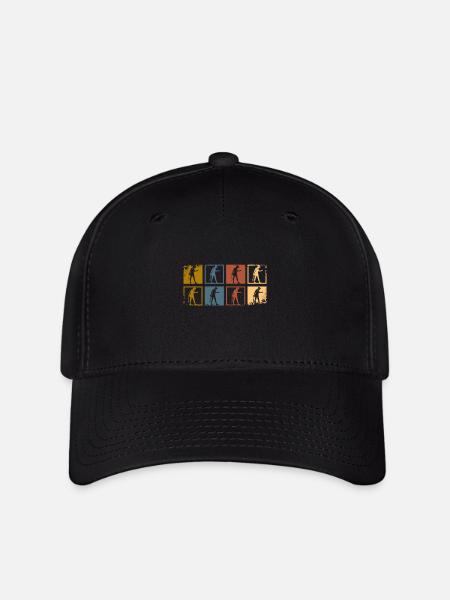 Frauen Tennis Retro - Flexfit Cap - Schwarz