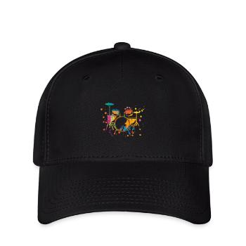 Schlagzeug Splash - Flexfit Cap - Schwarz - Vorne