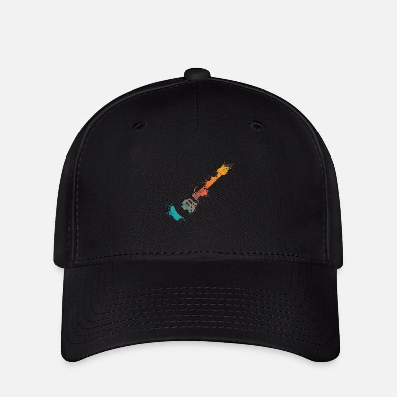 E-Gitarre Splash - Flexfit Cap - Schwarz