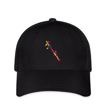 Flute Splash - Casquette Flexfit - noir - Devant