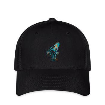 Basketball Splash - Flexfit Cap - Schwarz - Vorne