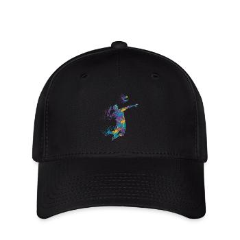 Volley-ball splash - Casquette Flexfit - noir - Devant