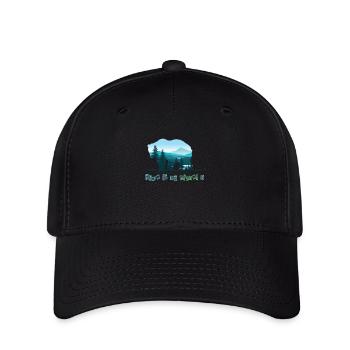 Bär There is no Planet B - Flexfit Cap - Schwarz - Vorne