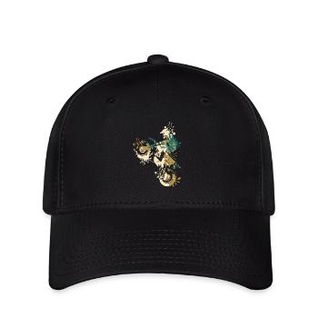 Éclaboussure de motocross - Casquette Flexfit - noir - Devant