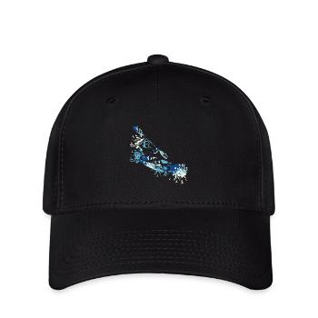 Éclaboussure de canoë - Casquette Flexfit - noir - Devant