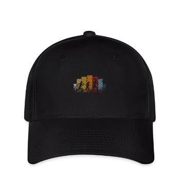 Leichtathletik Frauen Retro - Flexfit Cap - Schwarz - Vorne