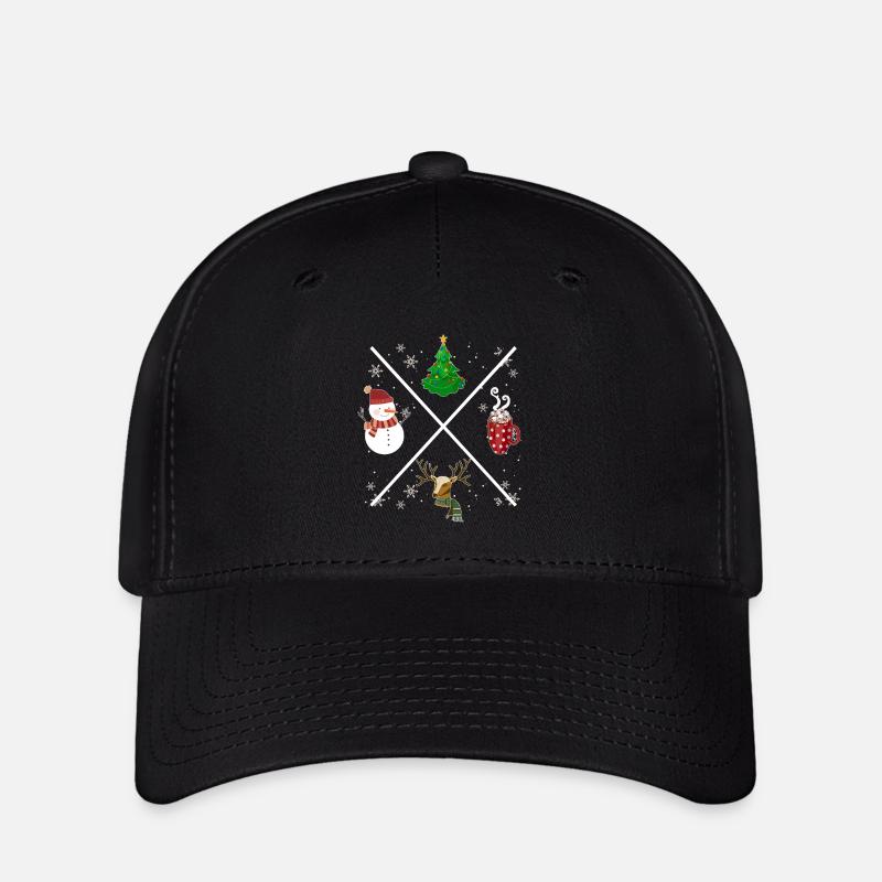 Weihnachts X - Flexfit Cap - Schwarz