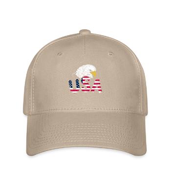 Aigle des États-Unis - Casquette Flexfit - kaki - Devant