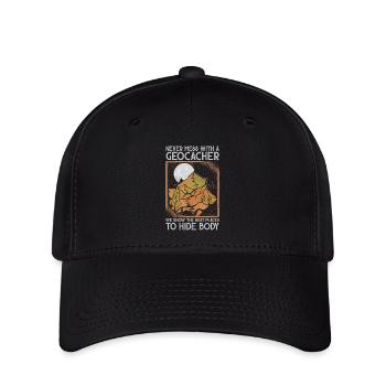 Geocaching Geo Caching Geocacher - Casquette Flexfit - noir - Devant