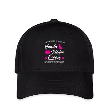 Hund Spruch Hunde Geschenk Hundehalter - Flexfit Cap - Schwarz - Vorne