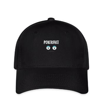 Poker Poker Poker Face de Poker - Casquette Flexfit - noir - Devant