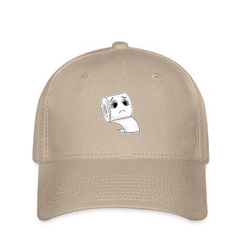 Toilet paper meme funny - Flexfit Cap - khaki - Front