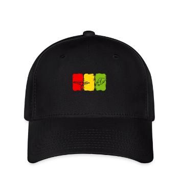 Drapeau de la Guinée - Casquette Flexfit - noir - Devant