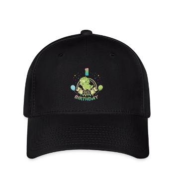 Dino 1 Birthday - Flexfit Cap - black - Front