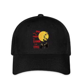 conception de joueurs d’Halloween. Maillot de nerd du jeu - Casquette Flexfit - noir - Devant