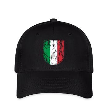 Italie Pavillon - Casquette Flexfit - noir - Devant