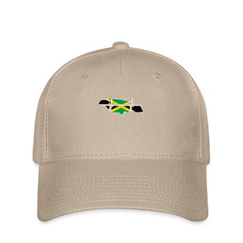 Jamaica Herzschlag Flagge Vintage Jamaica - Casquette Flexfit - kaki - Devant