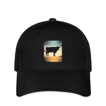 Vache - Casquette Flexfit - noir - Devant