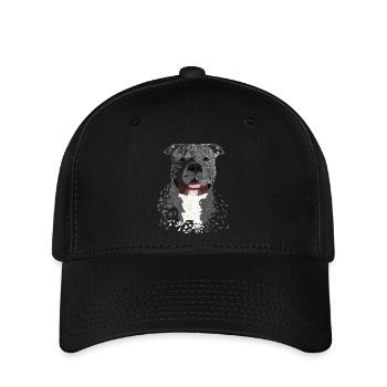 American Bully XL Polygon künstlerisch gestaltet - Flexfit Cap - Schwarz - Vorne