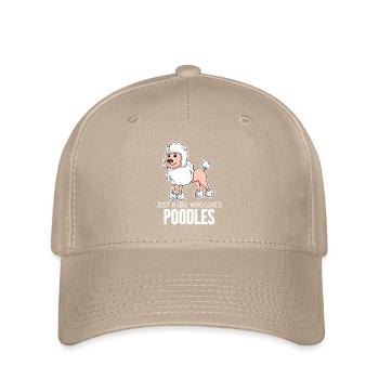 Chien caniche - Casquette Flexfit - kaki - Devant