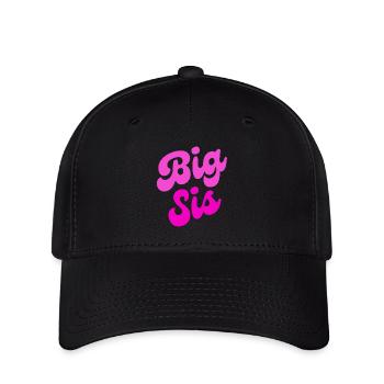 Big sis, Grosse Schwester - Flexfit Cap - Schwarz - Vorne