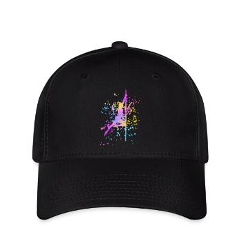 Pole Dance Fitness Couleur Splash Pole Dance - Casquette Flexfit - noir - Devant
