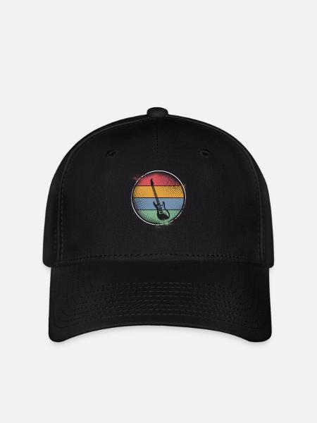 Gitarre - Flexfit Cap - Schwarz