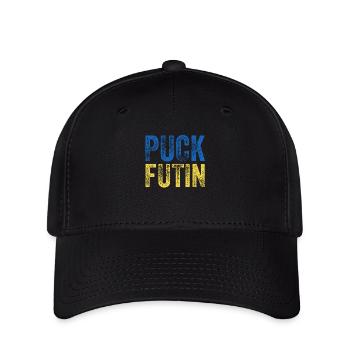 PUCK FUTIN Ukraine - Flexfit Cap - black - Front