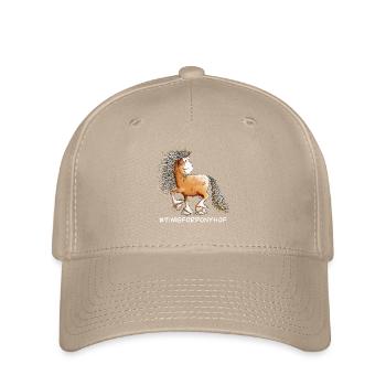 Lustiges Pferd I Pferdemotiv Ponyhof Fun - Flexfit Cap - Khaki - Vorne