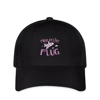 Mein Erster flug mädchen - Flexfit Cap - Schwarz - Vorne