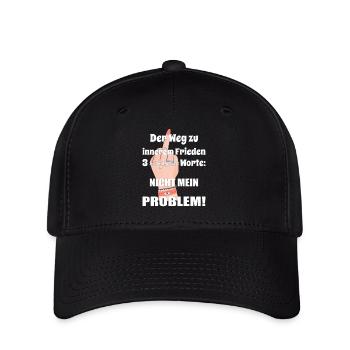 Der Weg zu innerem Frieden 3 magische Worte..... - Flexfit Cap - Schwarz - Vorne