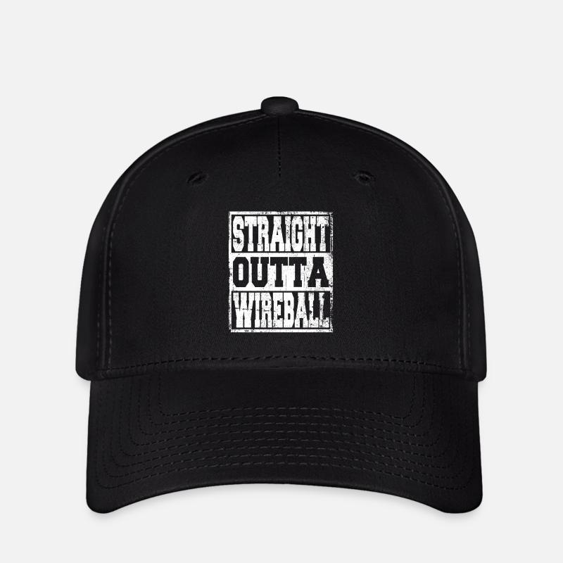 Wireball Spruch lustig - Flexfit Cap - Schwarz