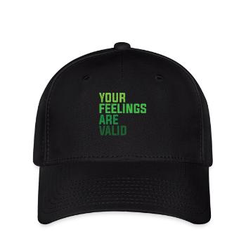 Santé mentale Vos sentiments sont valides - Casquette Flexfit - noir - Devant