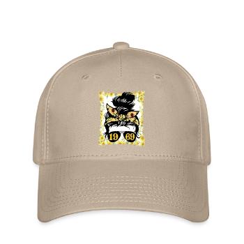 Sunflower Mama Born 1969 Birthday - Flexfit Cap - khaki - Front