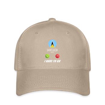 Saint Lucia calls on Lusiger flags saying - Flexfit Cap - khaki - Front