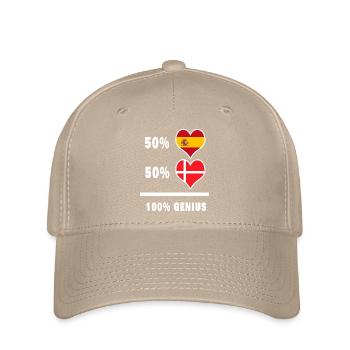 Le Danemark et l'Espagne génie / cadeau - Casquette Flexfit - kaki - Devant