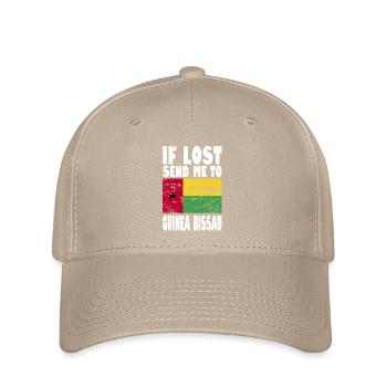 Guinea Bissau Flag Saying - Flexfit Cap - khaki - Front