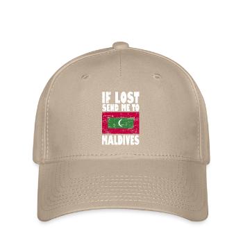Drapeau des Maldives - Casquette Flexfit - kaki - Devant
