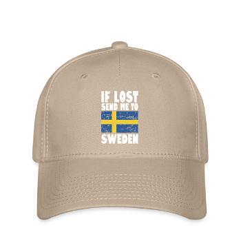 Drapeau de la Suède - Casquette Flexfit - kaki - Devant